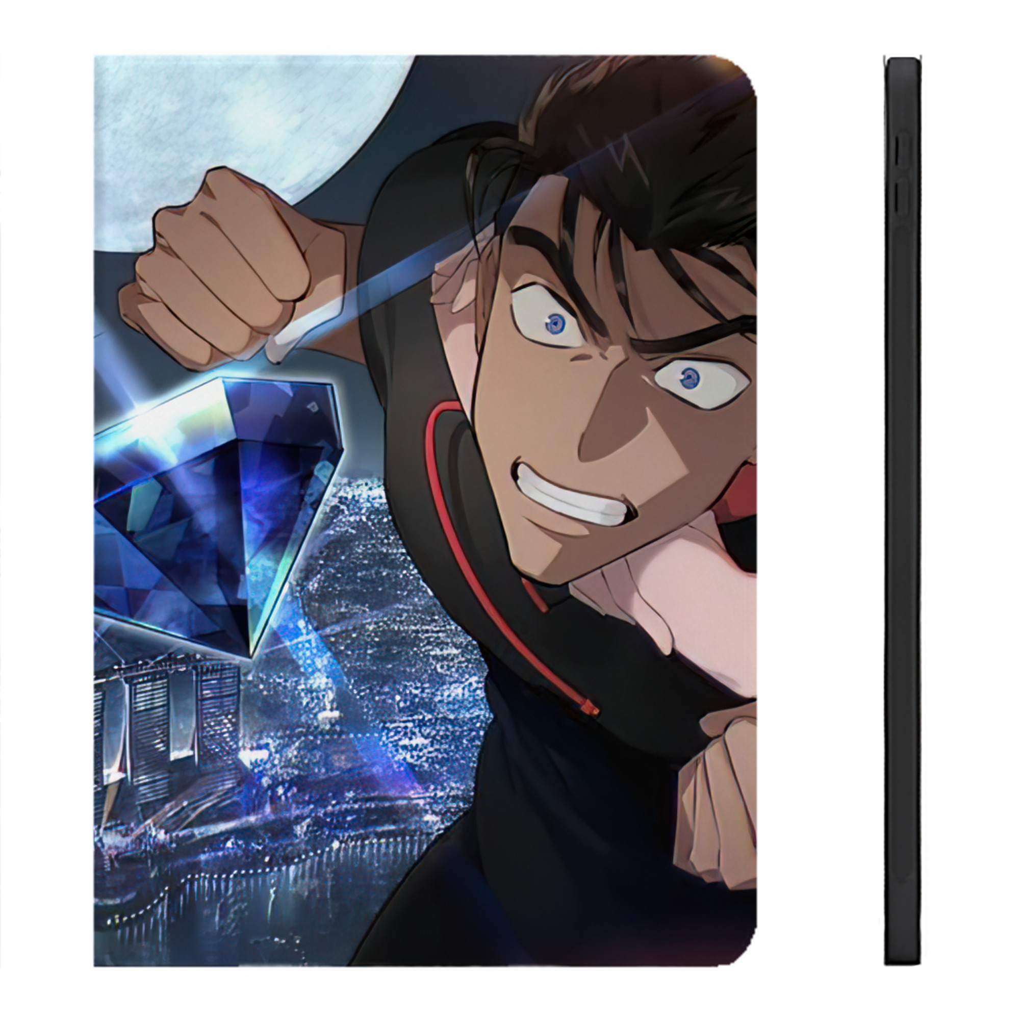 （画像用） 名探偵コナン Detective Conan IPadケース ペンホルダー付き ブックスタイルデザイン